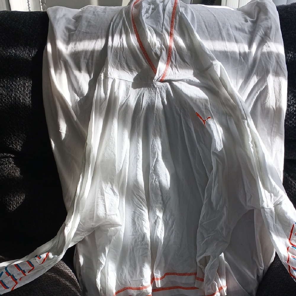 White and Orange Tunic with Logo